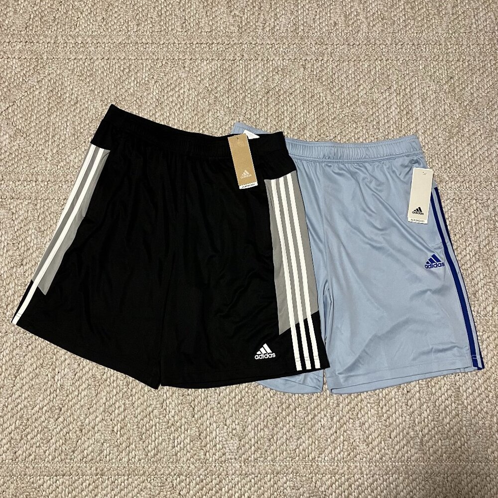 2 NWT adidas Men’s Active Short - Large